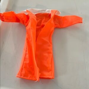 Vintage 80’s Barbie doll Orange Rain coat